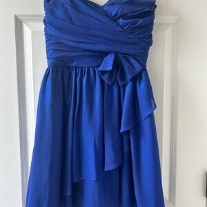 Elegant Blue Mini Dress